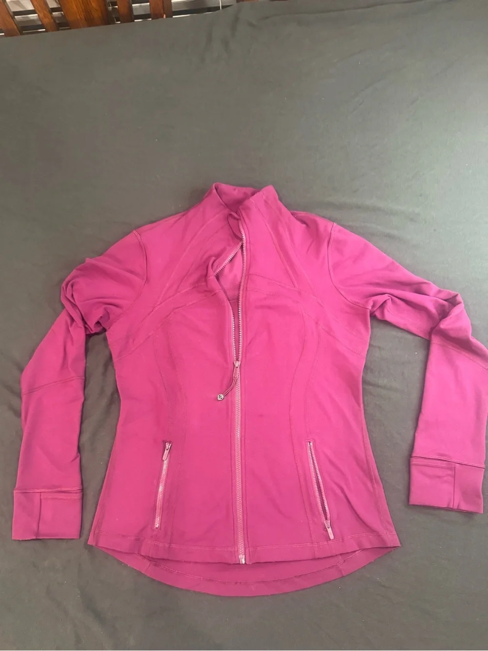 Lululemon Plum Burgundy Full Zip Jacket Size 12 Discontinued